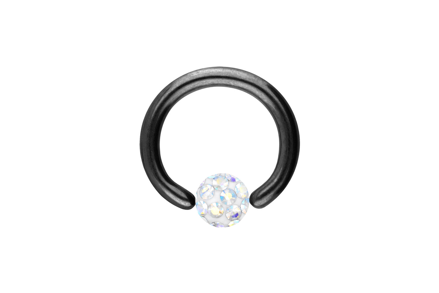 Chirurgenstahl Klemmkugelring Piercing EPOXY-KUGEL